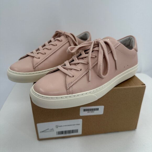 Everlane The Day Sneaker in Pale Pink Leather sz 10 Women's Lace-up Shoes Casual - Picture 5 of 10